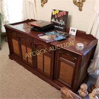 Antique entertainment system with TV,