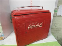 VINTAGE COCA-COLA ICE CHEST COOLER WITH TRAY