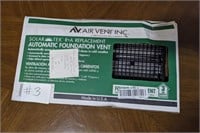 Air Vent Inc Solar Tek Automatic Foundation Vent
