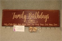 Handmade Wooden Birthday Sign