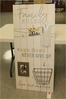 Family Rules Wall Hanging