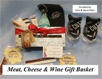 Meat, Cheese & Wine Gift Basket