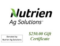 $250. Gift Certificate to Nutrien Ag