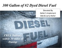 300 Gallons of #2 Dyed Diesel Fuel