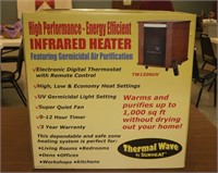Infrared Heater TW1500UV Warms up to 1,000 sq ft