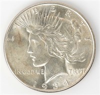 Coin 1934-P Peace Silver Dollar - In BU GEM