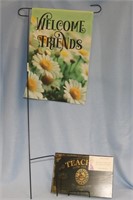 Welcome Garden Flag and Teacher Wall Plaque