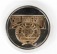 Coin 1 Troy Oz .999 Silver - NASCAR Round - 50th