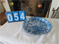 BLUE ENEMAL WARE TRAY