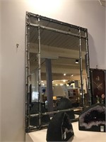 Silver Bamboo Theme Mirror