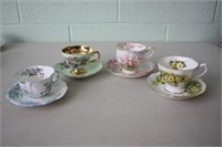 4 Cups & Saucers Including Hammersley