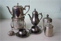 Coffee/Tea Pieces Including Pewter