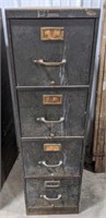 Vintage Steelcase Four Drawer Filing Cabinet. Had