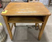 Small Wooden Child’s Desk measures 23 1/2" x 18"