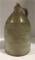 Stoneware handled jug “measures approximately