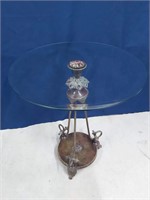 Unusual Iron and Glass Table
