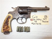 Colt DA U.S. Army model 1917 45 hand gun #105089