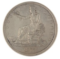 1877 Philadelphia Silver Seated Trade Dollar