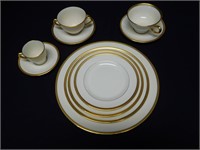 1906-1930 LENOX TUXEDO 10-PIECE PLACE SETTING