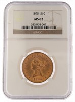 1895 MS62 Liberty Head $10.00 Gold Eagle