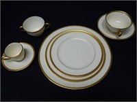 1906-1930 LENOX TUXEDO 8-PIECE PLACE SETTING