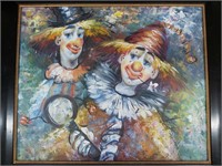 Manning -  Original Oil on Canvas - Clowns
