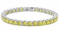 Stunning 14.50 ct Yellow Topaz Tennis Bracelet