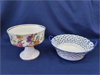 Footed Comport Bavaria & Berry Bowl