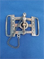 Belt Buckle -  Chain and Lock