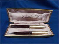 Parker '51' 12 kt Gold Fountain Pen & Pencil