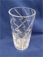Orrefors Glass Vase -  Signed  8.5"