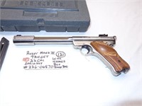 Ruger Mark II Target 22 cal with 4 mags, box,