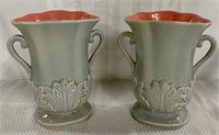 Pair of Red Wing Vases #1357