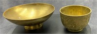 Small India Brass Cup and Bowl