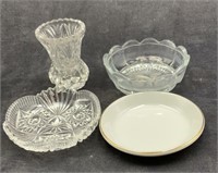 Lot of Pressed Glass and Ceramic
