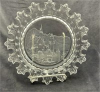 Etched Castle Plate