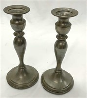 Web Pewter Weighted Candlesticks