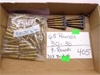 68 rounds 30-30/ 9 rounds of 303 British