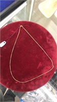 14k white gold chain necklace