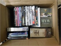 BOX LOT OF DVDS