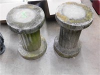 PAIR OF CEMENT PLANT STANDS