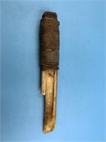 St. Lawrence Island artifact ivory knife with a co