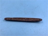 St. Lawrence Island artifact 4" ivory toy boat