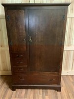 GUN CABINET NEEDS REFINISHED IN CERTAIN SPOTS