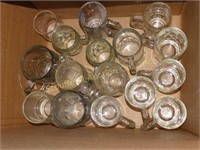 Asst. glass mugs