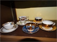 Asst. Tea cups & saucers