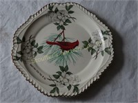 Decorative plate 8 1/2"d marked Hawks Nest State