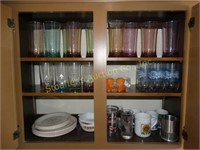 Asst. glassware, mugs, plates, plasticware,