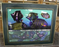 Large Aquatic Lobby Picture 50"X40" by H Valenti