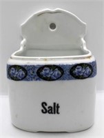 German Porcelain "Salt" Wall Pocket
